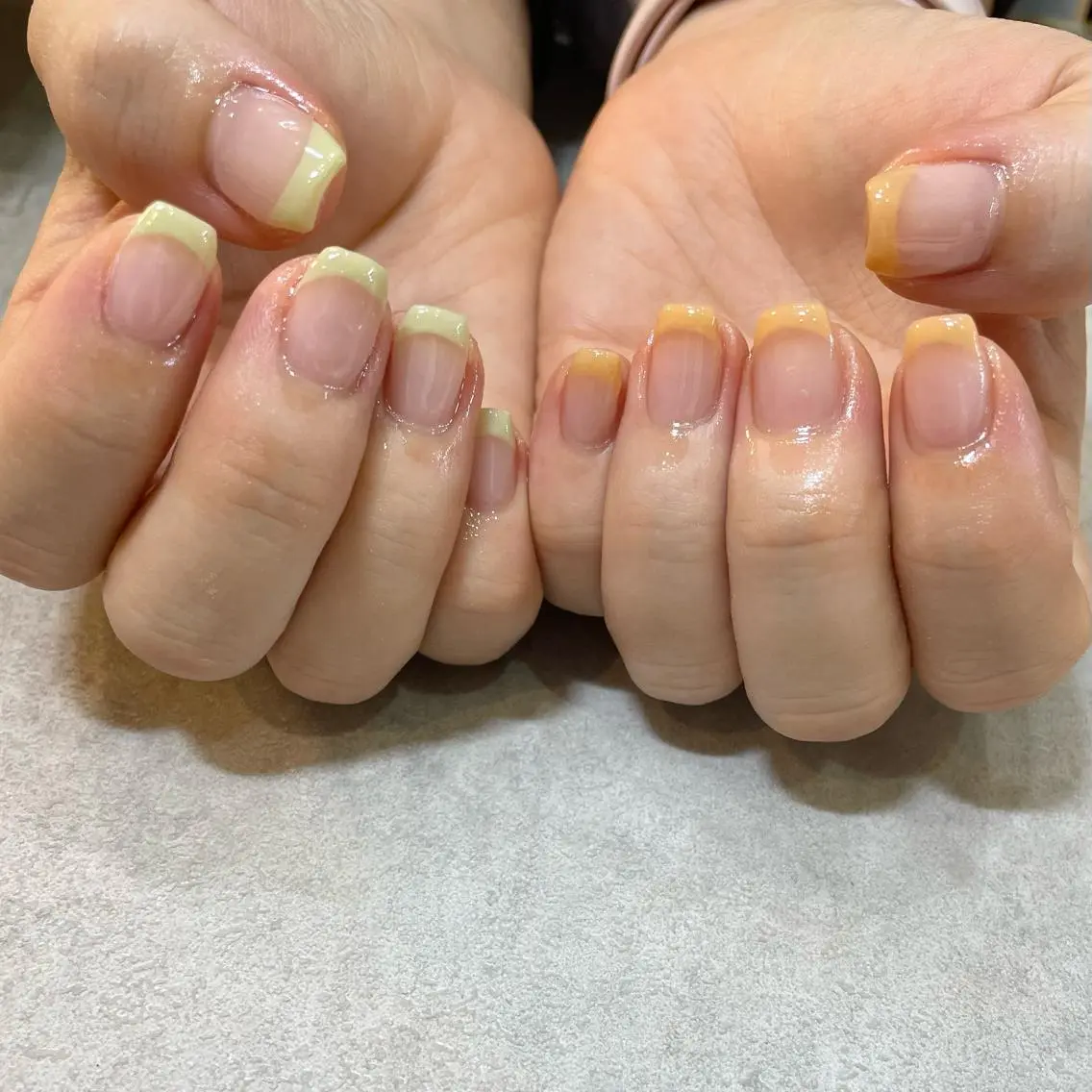 ネイル フレンチネイル パステルネイル Nail Salon Gummi.のネイルデザイン