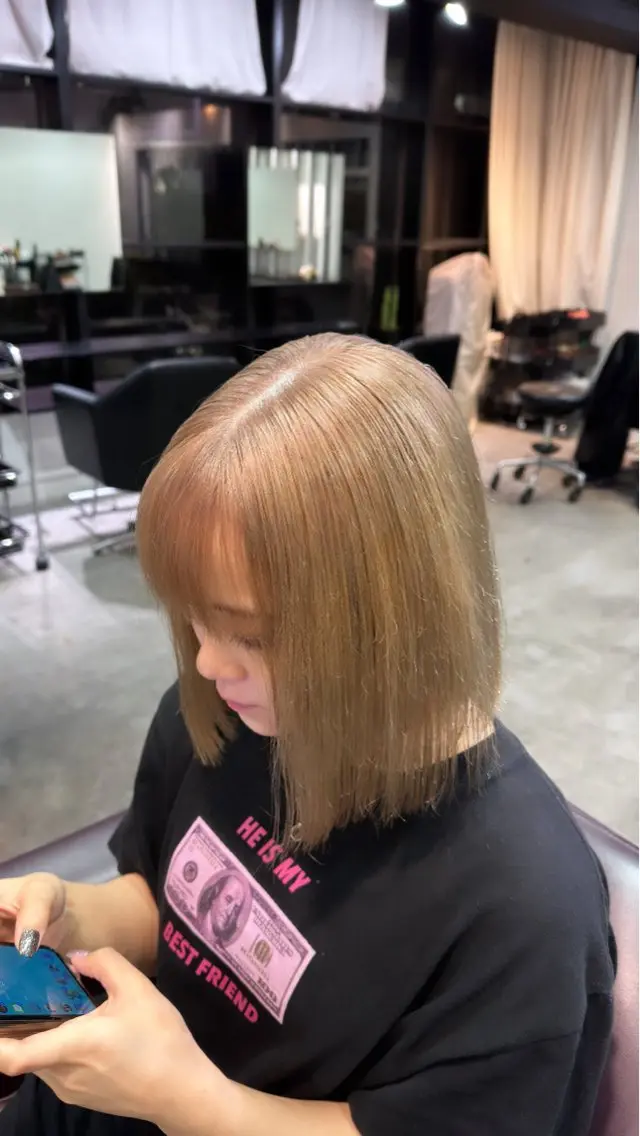 ミディアム カラー ヘアカラー トリートメント ヘアセット 垢抜けレイヤーカラー ✨yudai✨のヘアスタイル