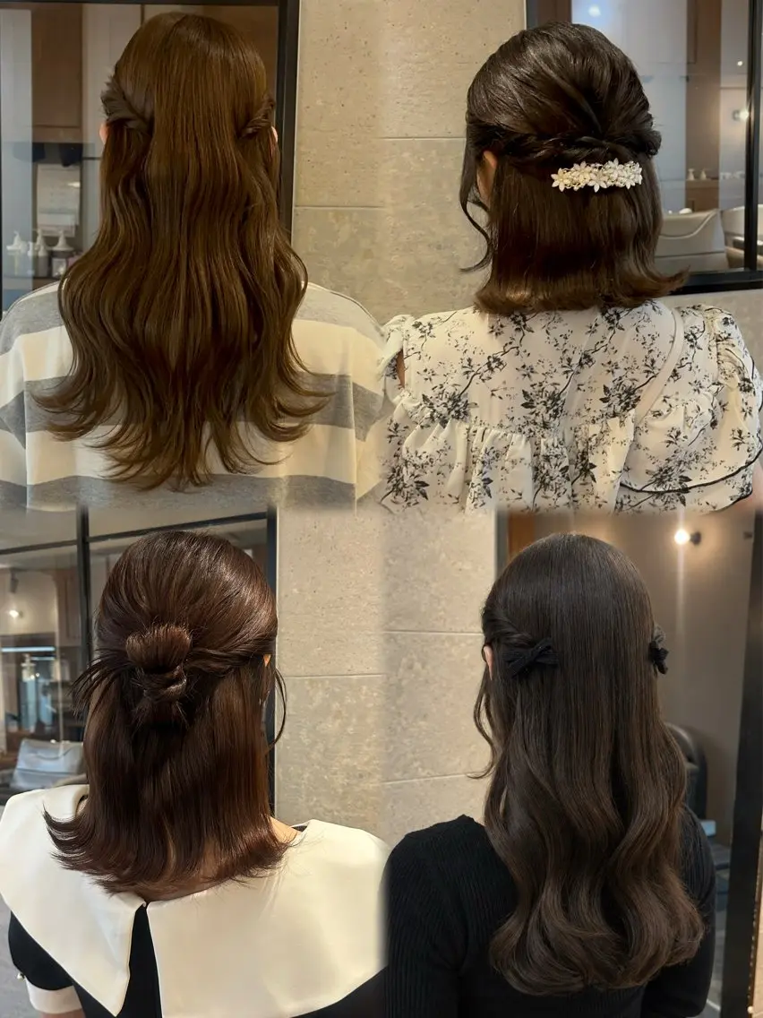 セミロング ヘアセット ヘアアレンジ/顔周り /銀座🌼みねのヘアスタイル