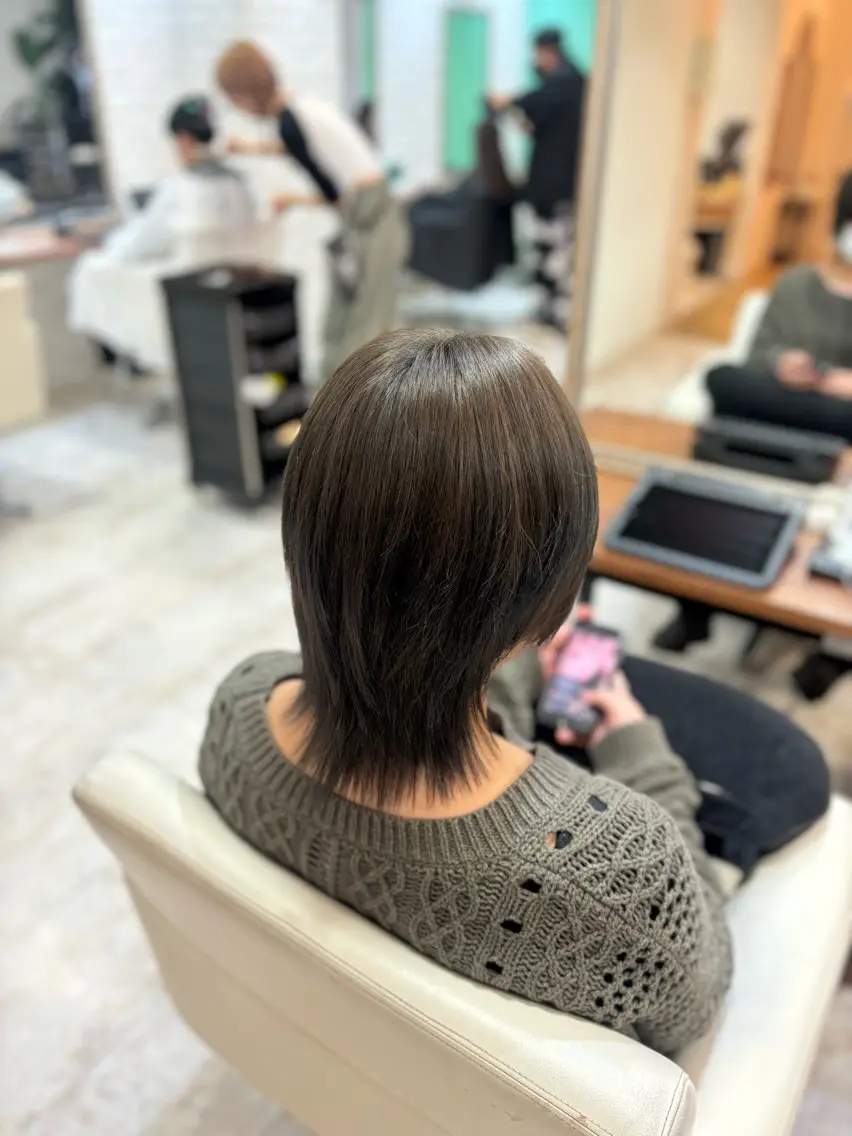 カラー ヘアカラー 髪質改善縮毛50% OFF/吉田 響歌♡のヘアスタイル