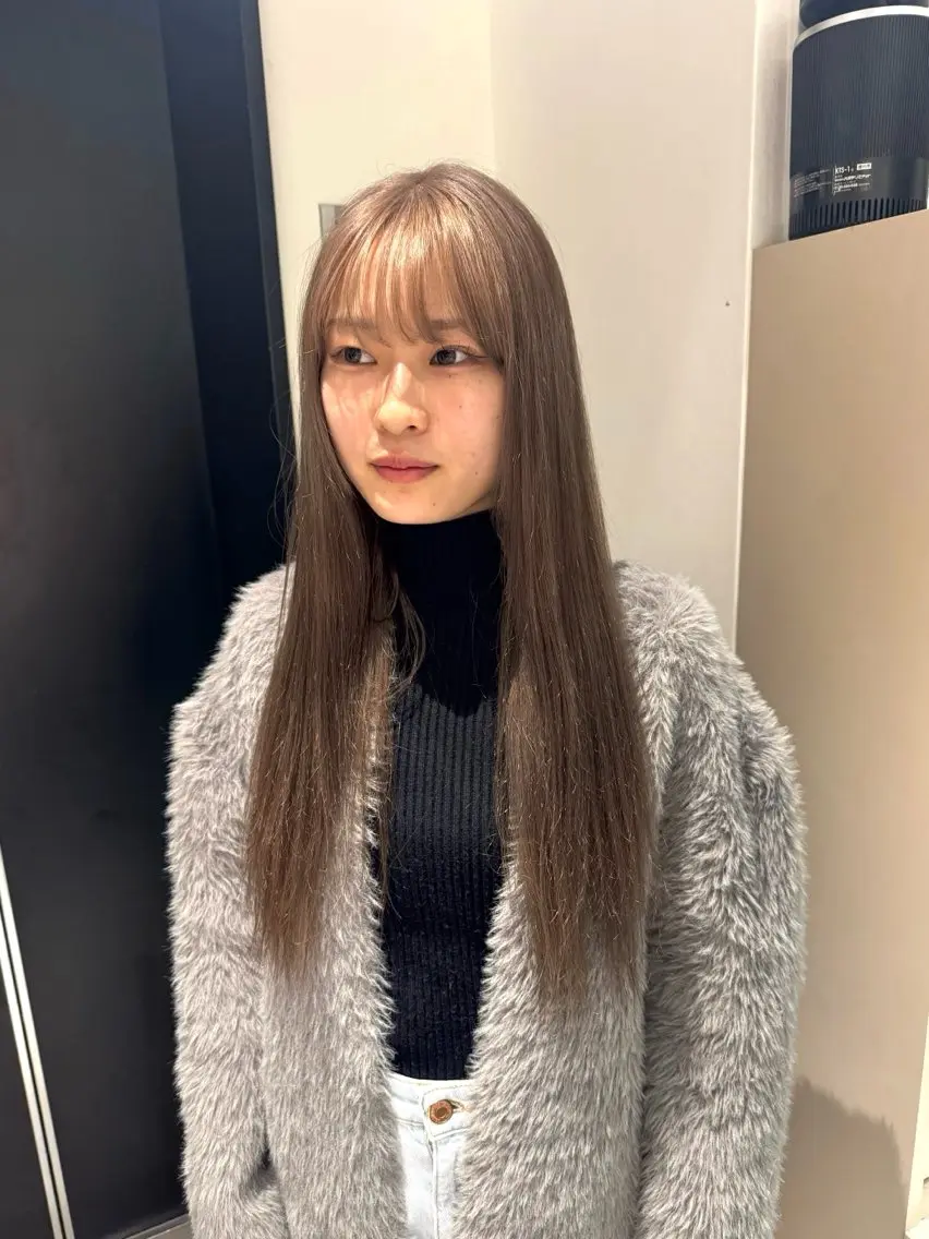 セミロング カラー ai 梅田/暖色カラーのヘアスタイル