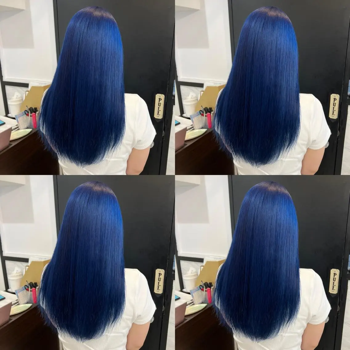 ロング カラー ブルーカラー ✨レイヤー/髪質改善 /エクステ✨ナカムラのヘアスタイル