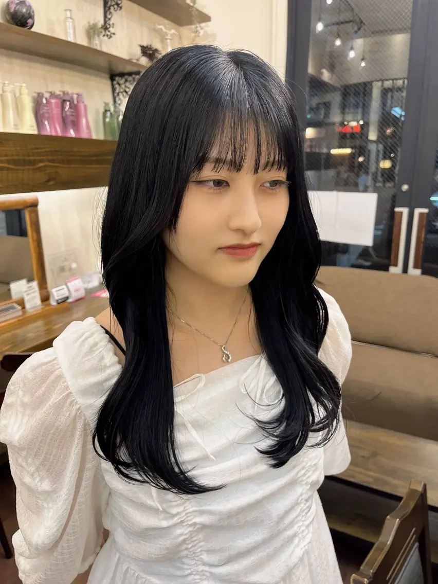 セミロング カラー ヘアカラー miyuu🐈⬛ レイヤー/韓国風ヘアのその他イメージ