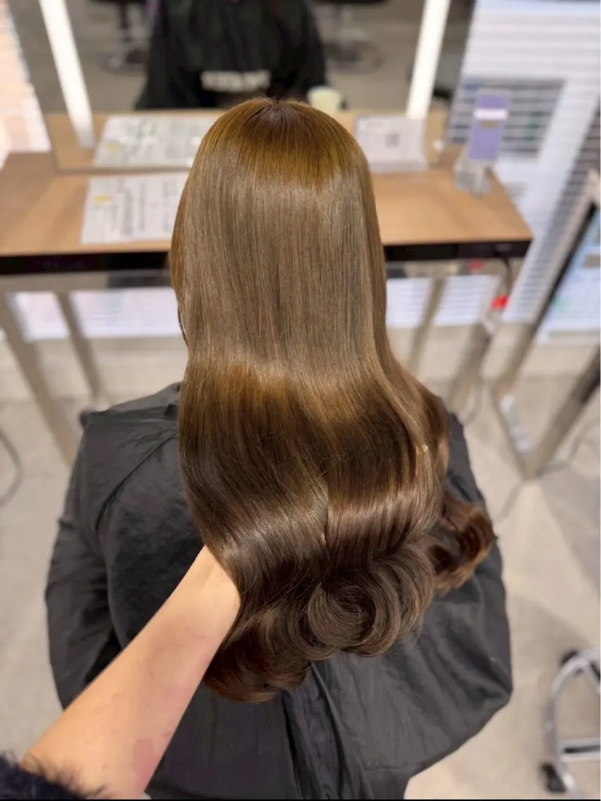 ロング カラー ヘアアレンジ 🦋艶出しワンカラー 🦋MASAKIのヘアスタイル