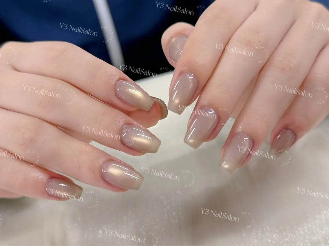 ネイル マグネットネイル オフィスネイル シンプルネイル ハンドネイル Y3 NailSalonのネイルデザイン