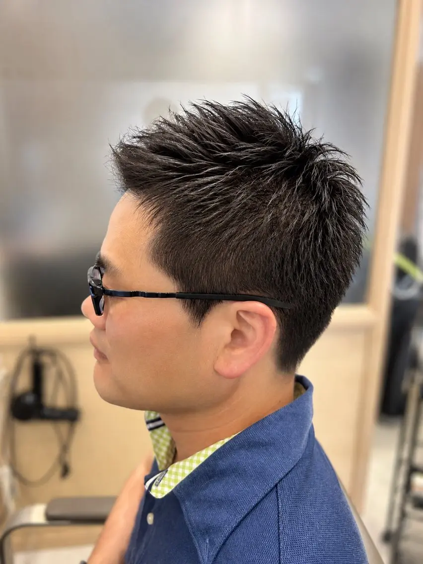 ショート メンズ カット ヘアカラー トリートメント ヘッドスパ 久木原 ゆりのヘアスタイル