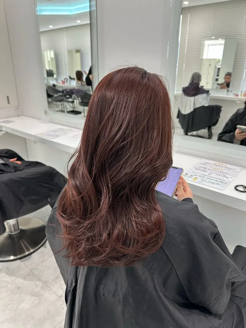 ロング カラー ケアカラー ロング カット ヘアカラー 🐺韓国風メンズ特化 あさひ🐺のヘアスタイル