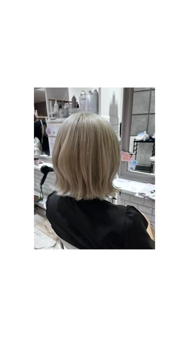 ブリーチリタッチ➕カラー【ストレート・パーマ履歴がある方🆖】の写真