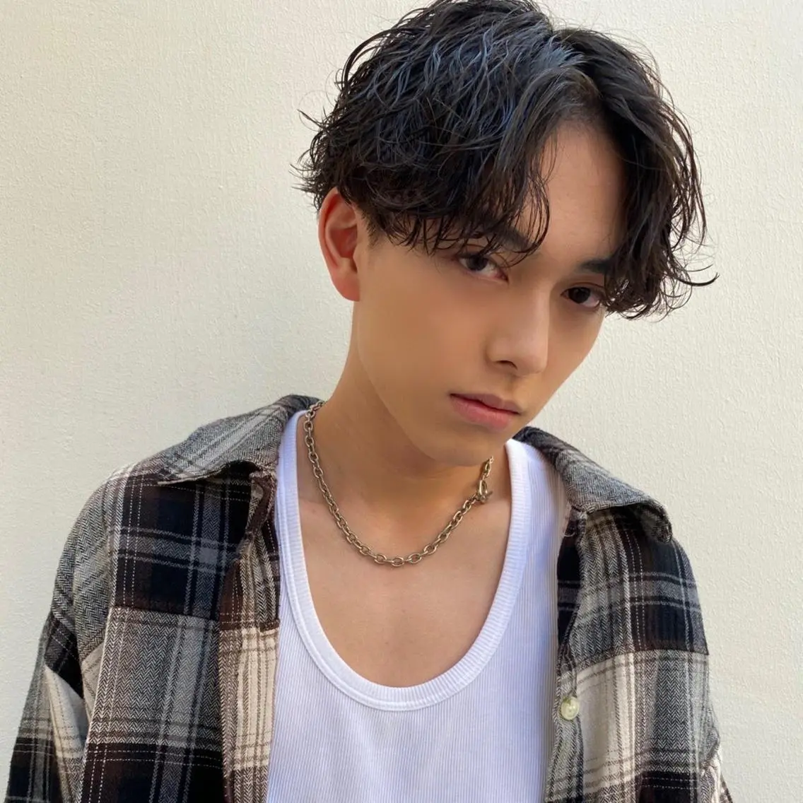 メンズ カット パーマ メンズ特化美容師 ハスイルイのヘアスタイル