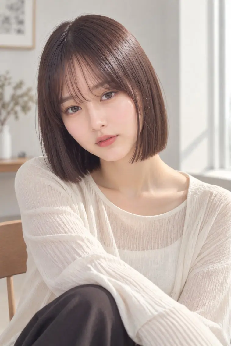 【期間限定】✨💍タッセルボブカット➕ストレートパーマ➕最高級TR💍✨の写真