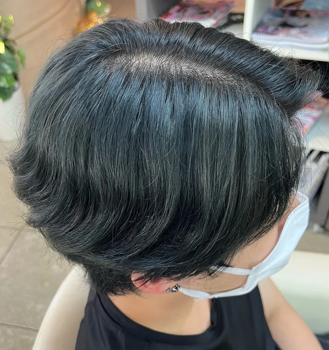 ミディアム カラー メンズ カット 熊谷 拓海のヘアスタイル