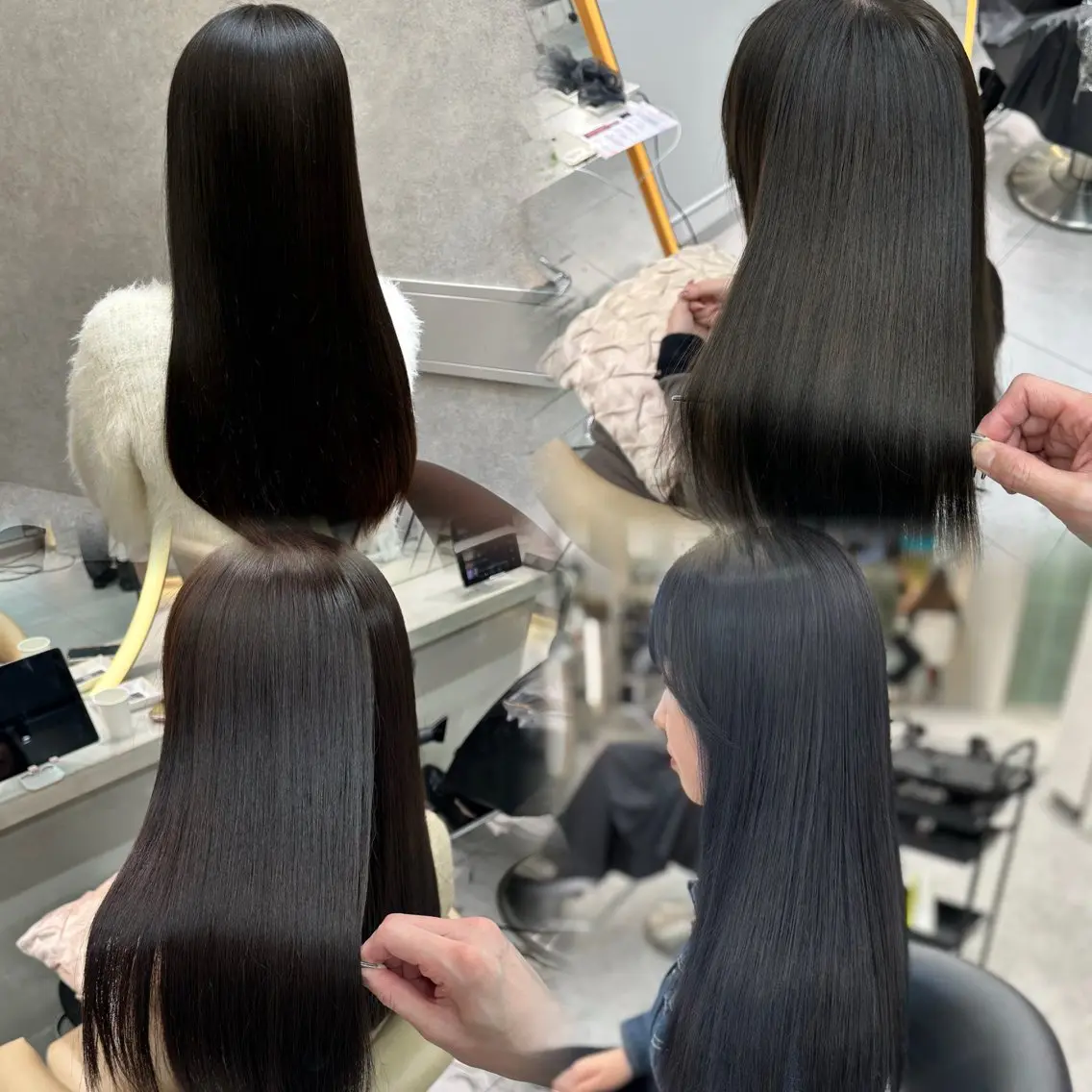 ロング カラー 透明感カラー ヘアカラー トリートメント ミルクティ/ ブラウンカラー/りおのヘアスタイル