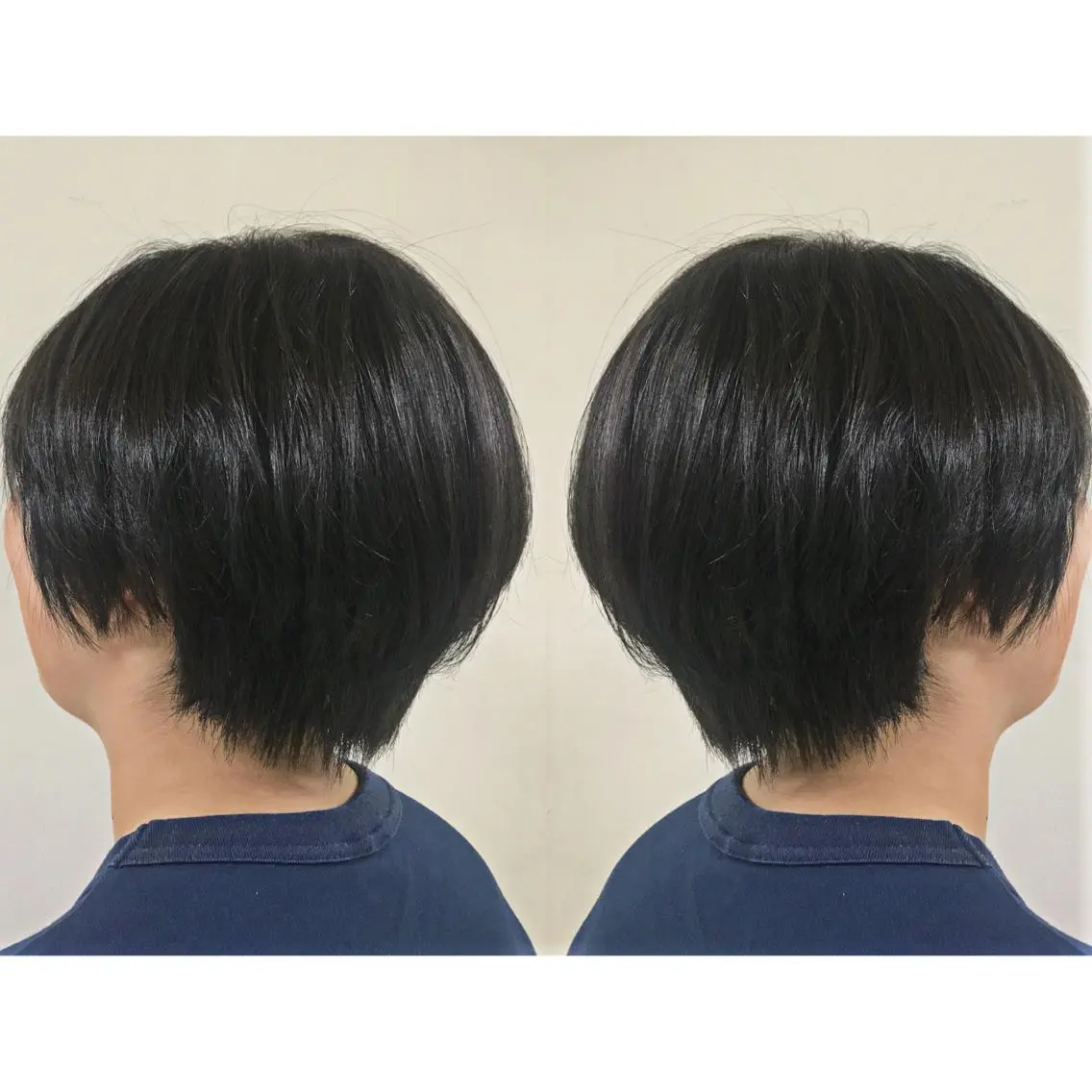 ショート カラー ヘアアレンジ 黒髪 ブルーカラー ブルーブラック オレンジ 蔵前🫧韓国風レイヤ ーカット🫧KAHOのヘアスタイル