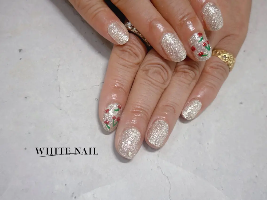ネイル ハンドネイル WHITE NAIL ホワイトネイルのネイルデザイン