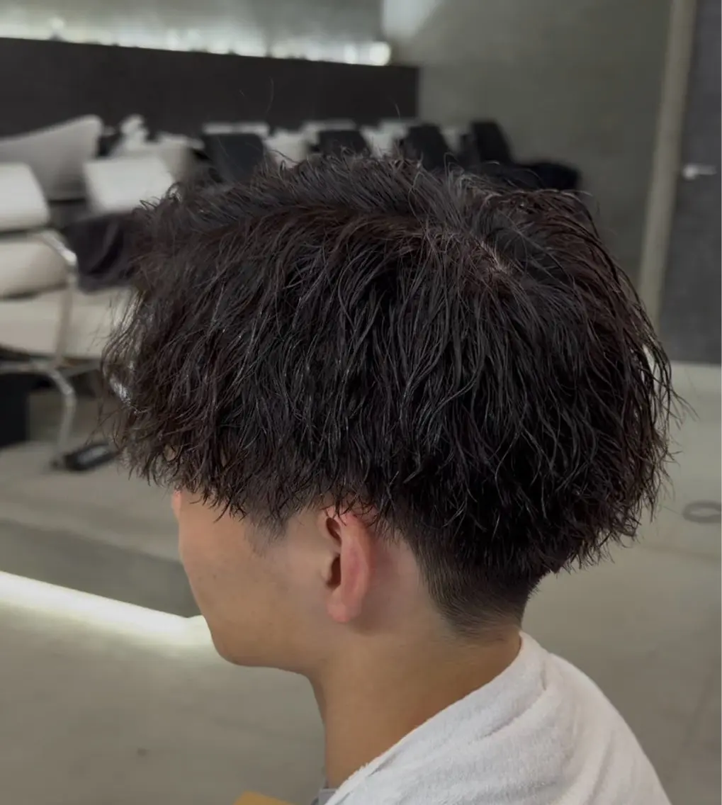 メンズ カット パーマ 今田理来 メンズヘア✂︎のヘアスタイル