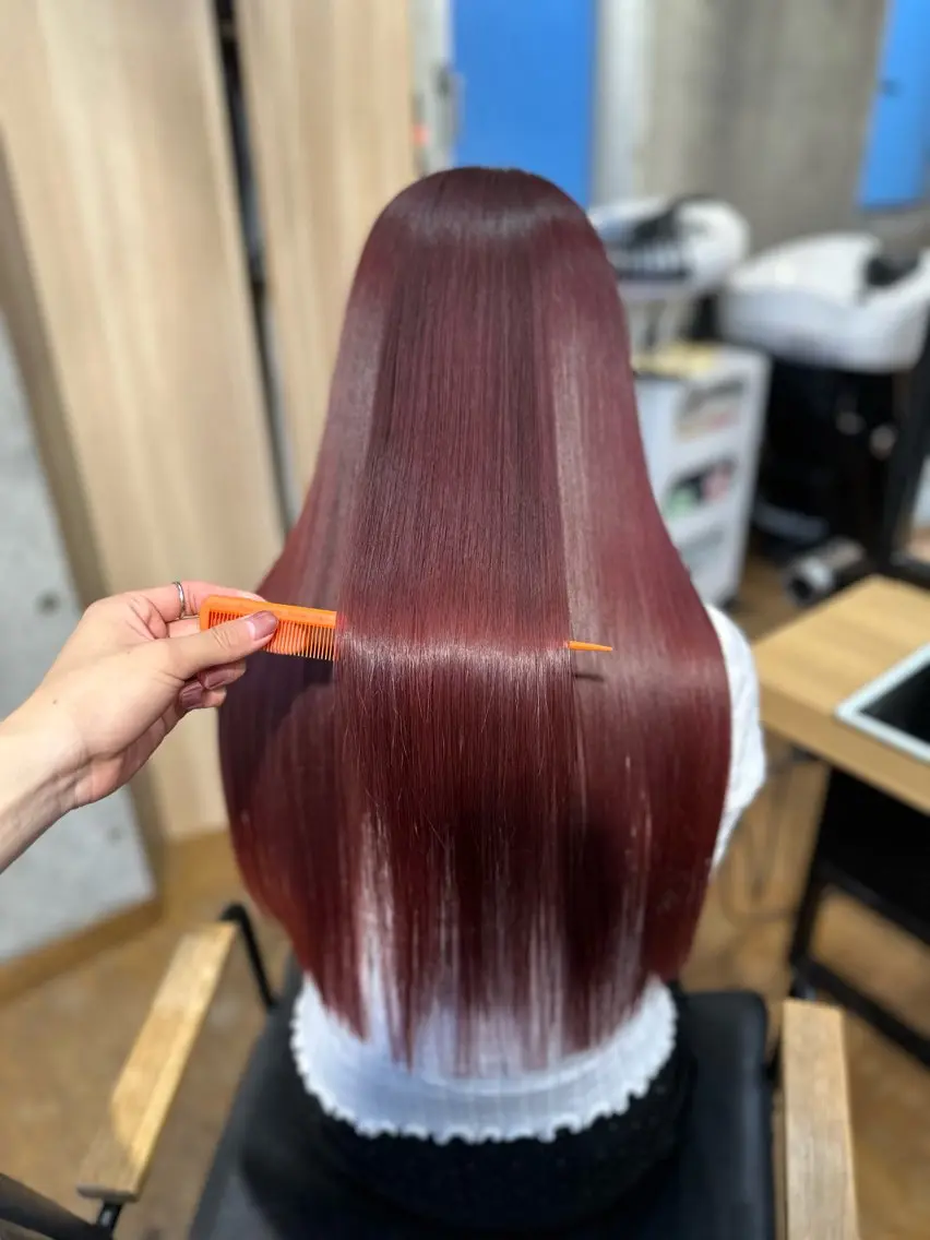 ロング カラー アディクシーカラー ブリーチ ケアブリーチ ダブルカラー イヤリングカラー DAIKIベージュ 🍂レイヤーカットのヘアスタイル