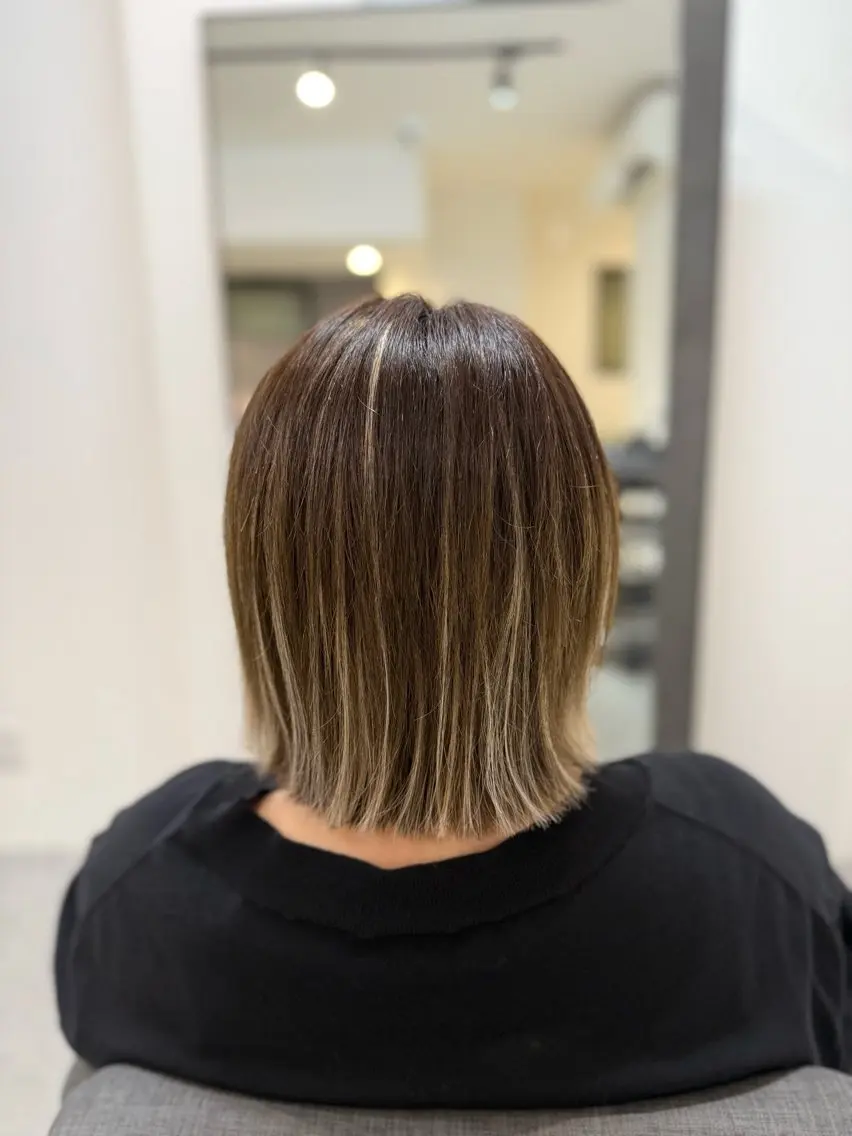 ミディアム カラー 清水 咲のヘアスタイル