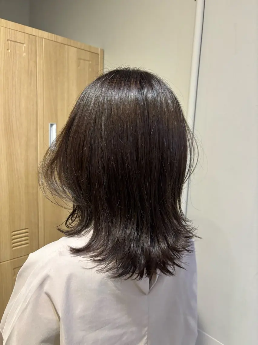 カラー オリーブ🎶アッシュ グレージュちひろ🧸のヘアスタイル