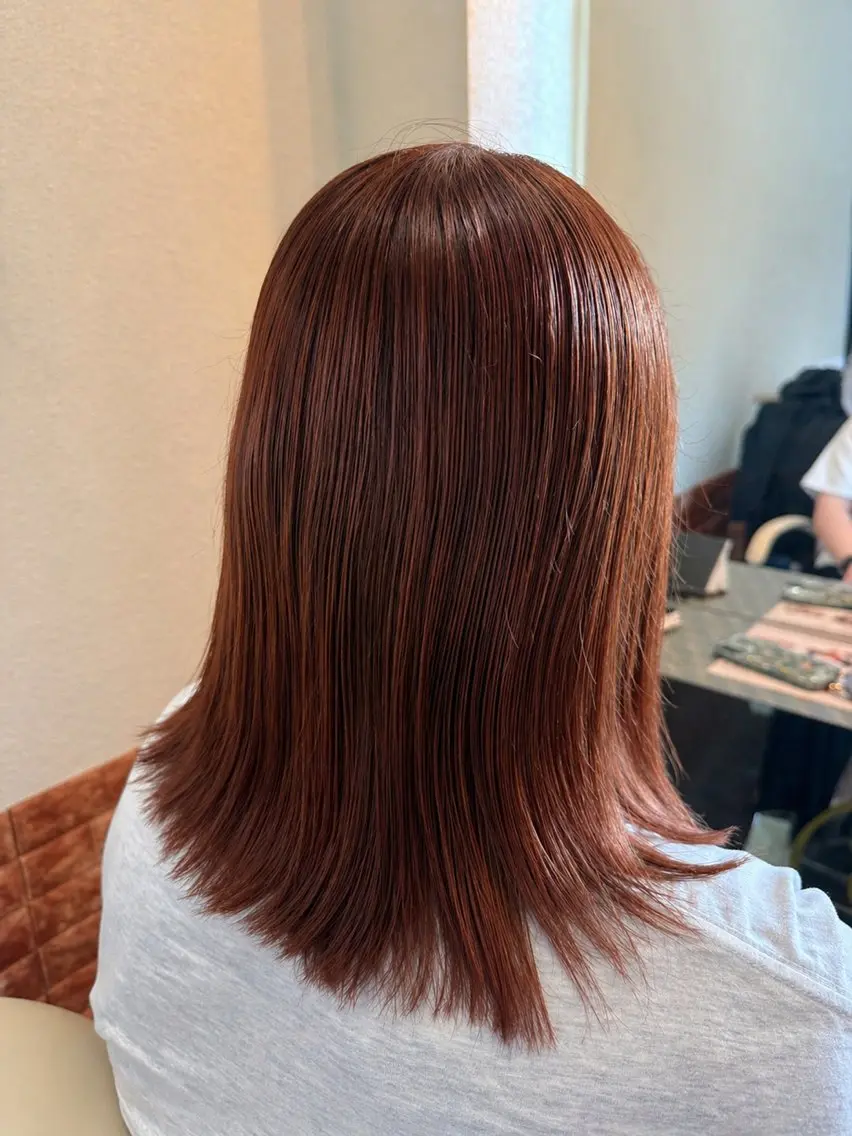 カラー 透明感カラー💎 岩崎美優のヘアスタイル