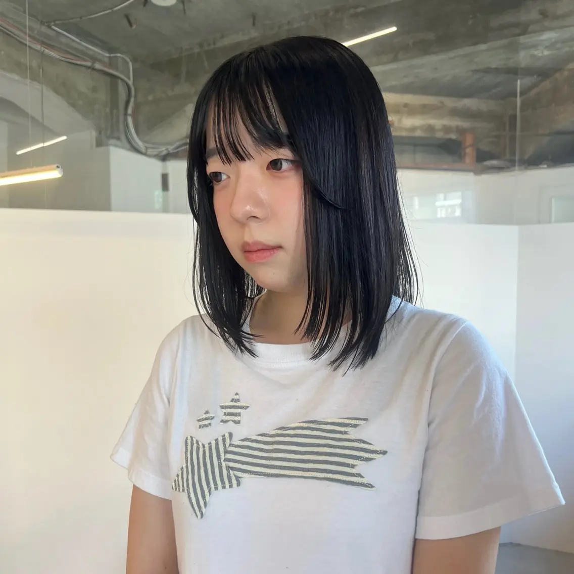 ミディアム レイヤーカット カット あやの/大阪ブリーチ カラー/パーマのヘアスタイル