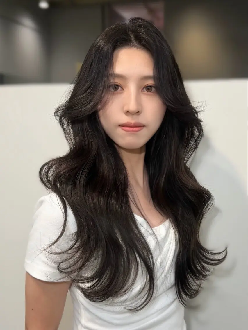 ロング カラー カット ヘアカラー トリートメント 🦋韓国系指名No1 店長/圓山 祐也🦋のヘアスタイル