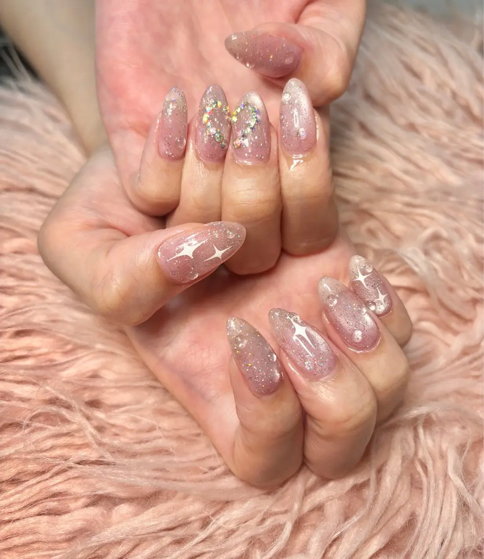 ネイル ストーンネイル ハンドネイル Nail Salon Repos【ルポ】のネイルデザイン