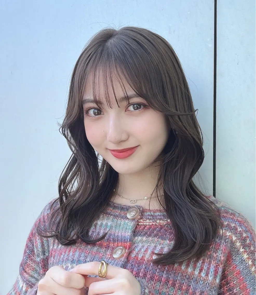 ミディアム カラー カット ヘアカラー トリートメント 🌫️大人韓国ヘア 🌫️naoyaのヘアスタイル