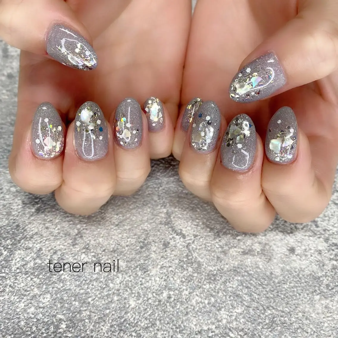ネイル ホログラムネイル テネルネイル tener nailのネイルデザイン