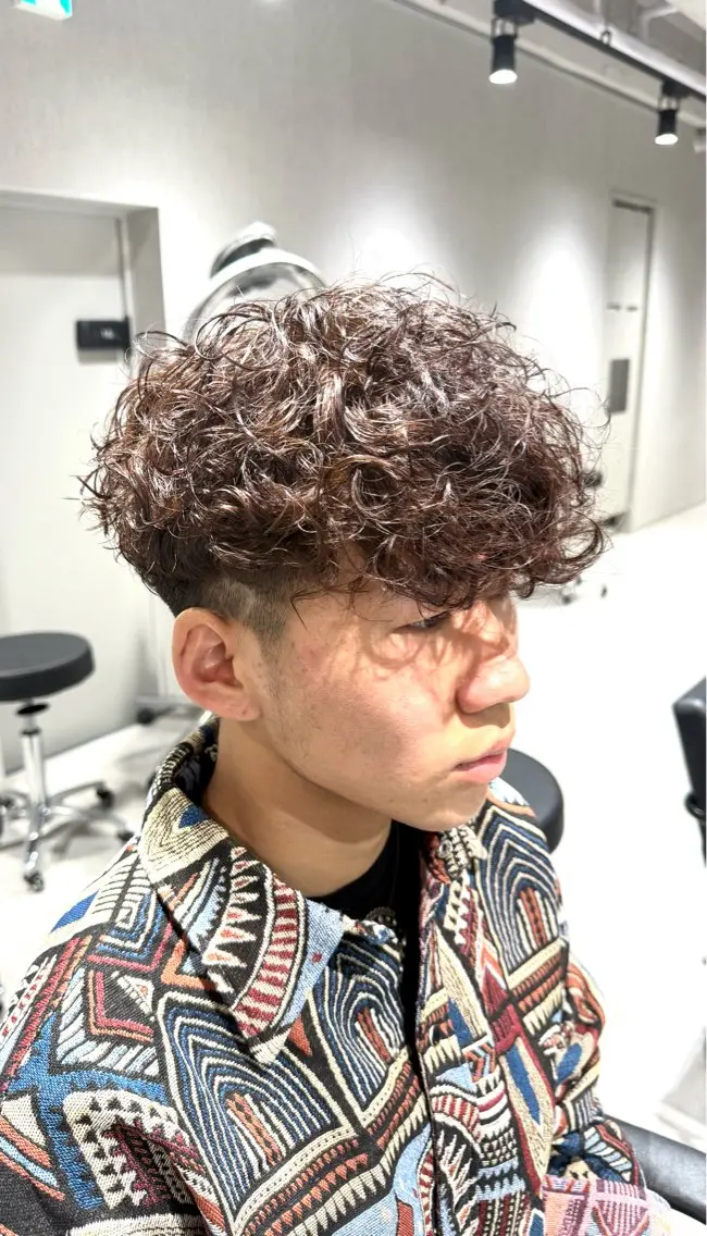 ショート パーマ カット パーマ メンズパーマ職人 パーマ🔥ritaのヘアスタイル