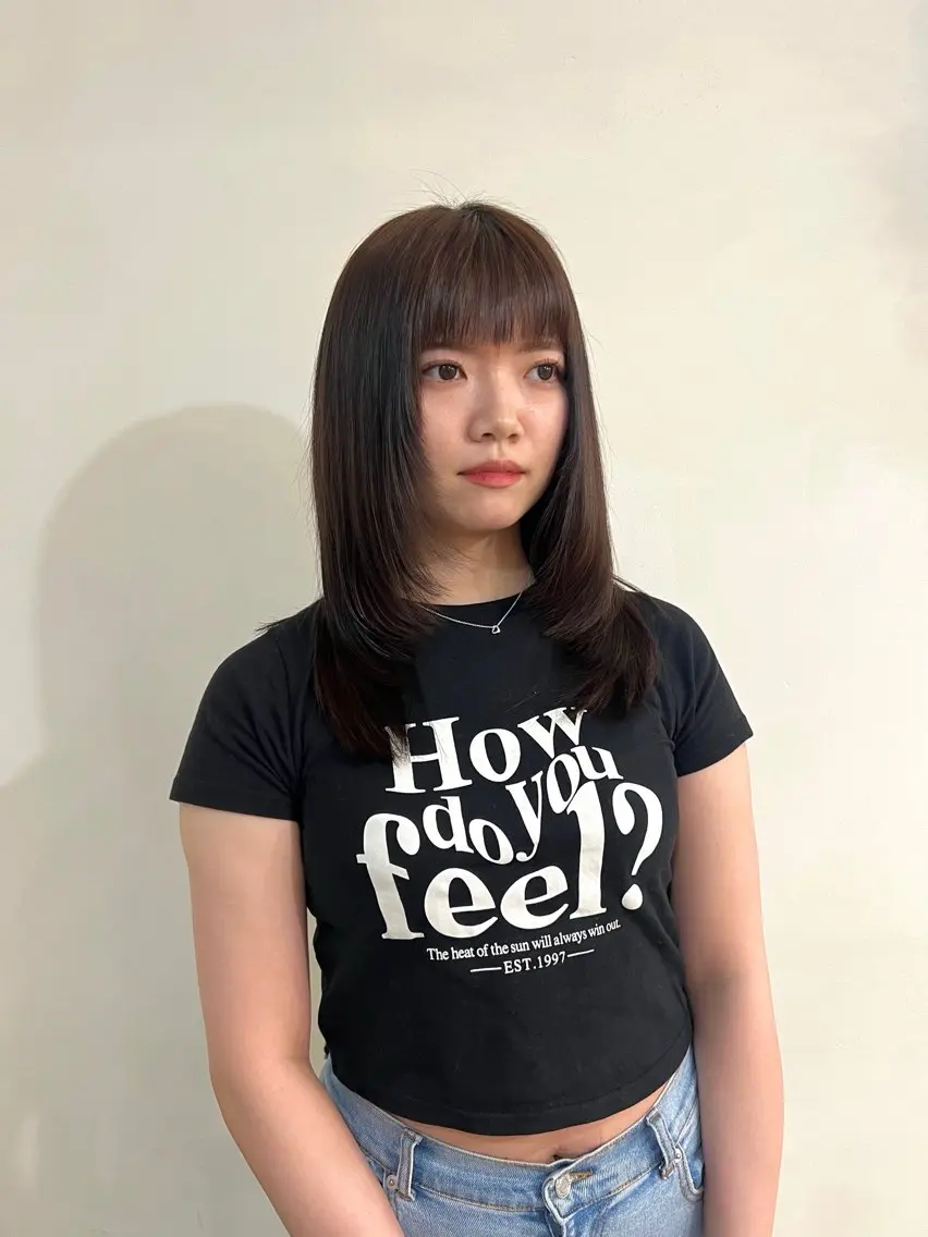 セミロング レイヤーカット 似合わせカット ayaka/暖色/ レイヤーカット🩰のヘアスタイル