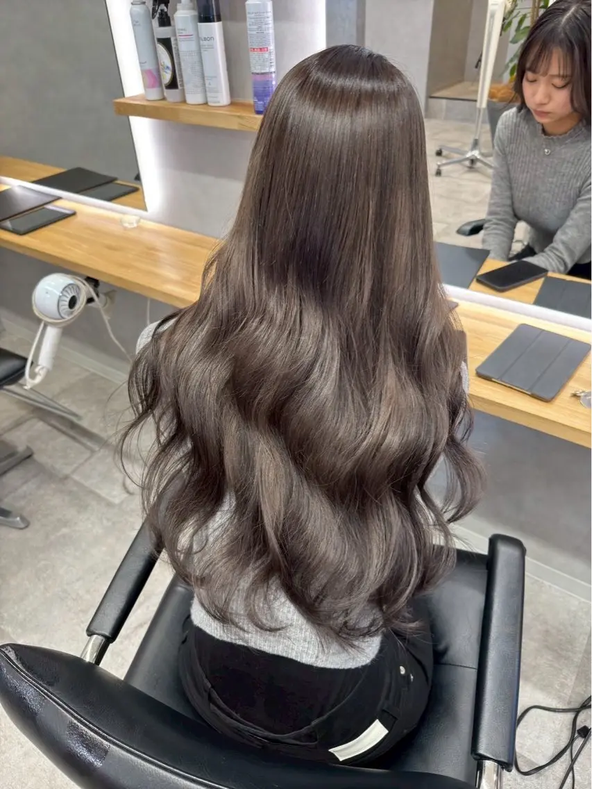 カラー ブリーチ 透明感カラー RIO/ チャンモリパーマ💞のヘアスタイル