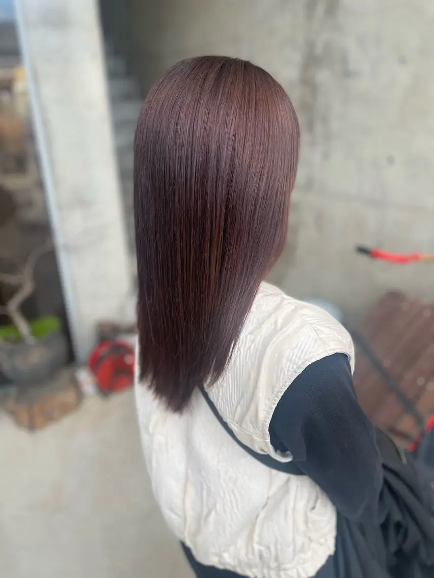 セミロング カラー 日高 香織のヘアスタイル
