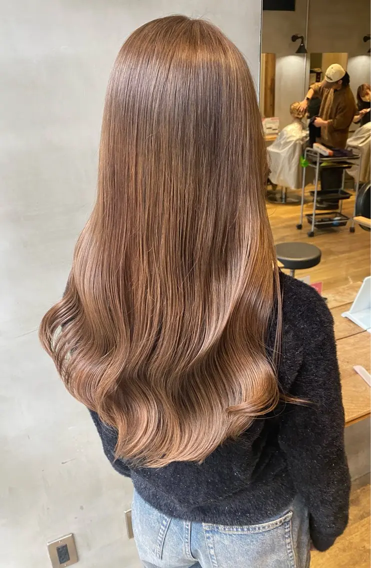 ロング カット ヘアカラー 井上 麻帆のヘアスタイル