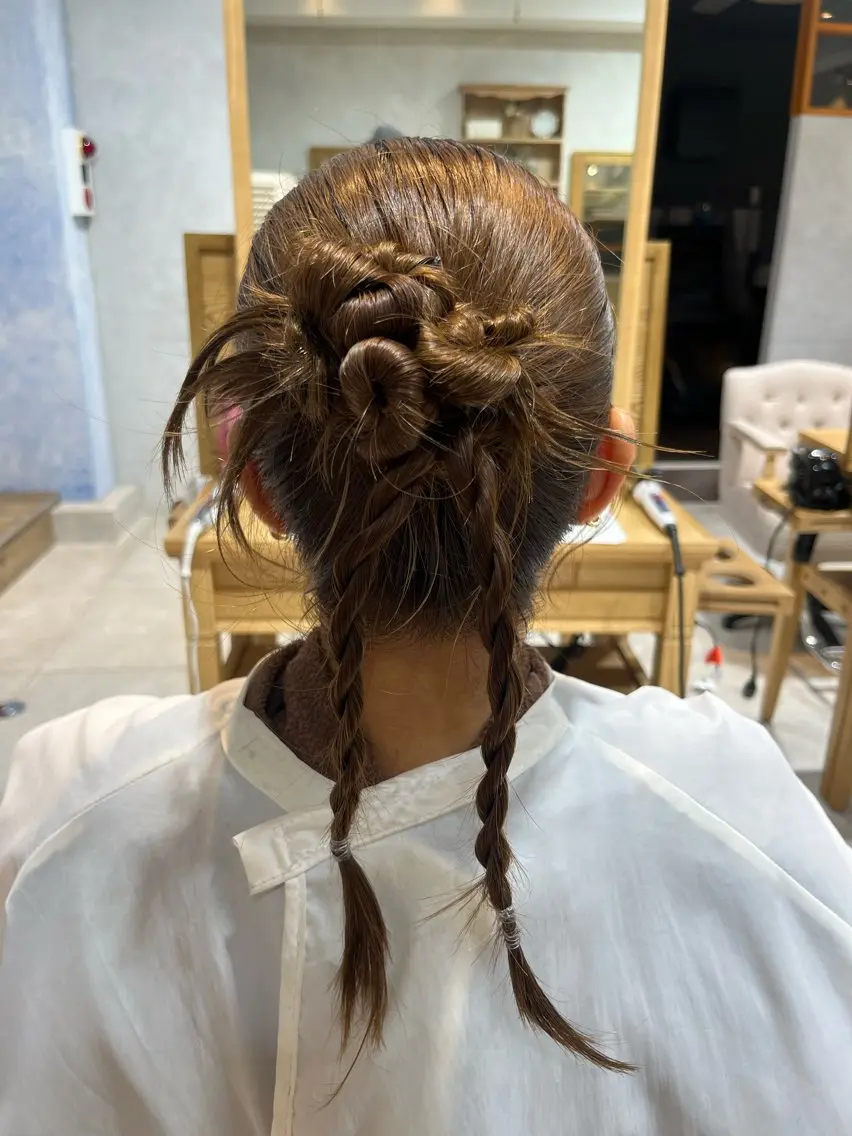 ヘアアレンジ 鎌田 桃果のヘアスタイル