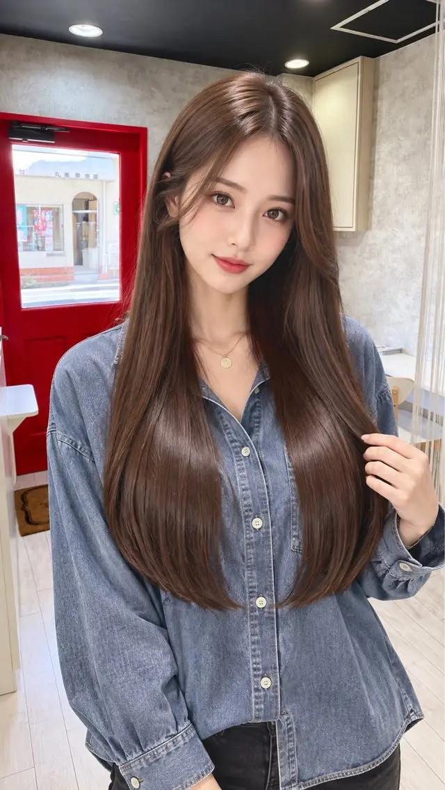 ロング 無料カット charm美容室のヘアスタイル