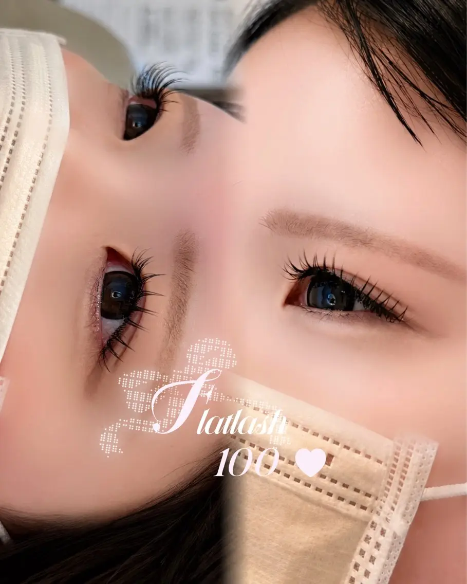 ⚠️練習モデル様募集中⚠️フラットラッシュ100本(オフ込み）付け足し不可！補足説明確認お願いします！の写真