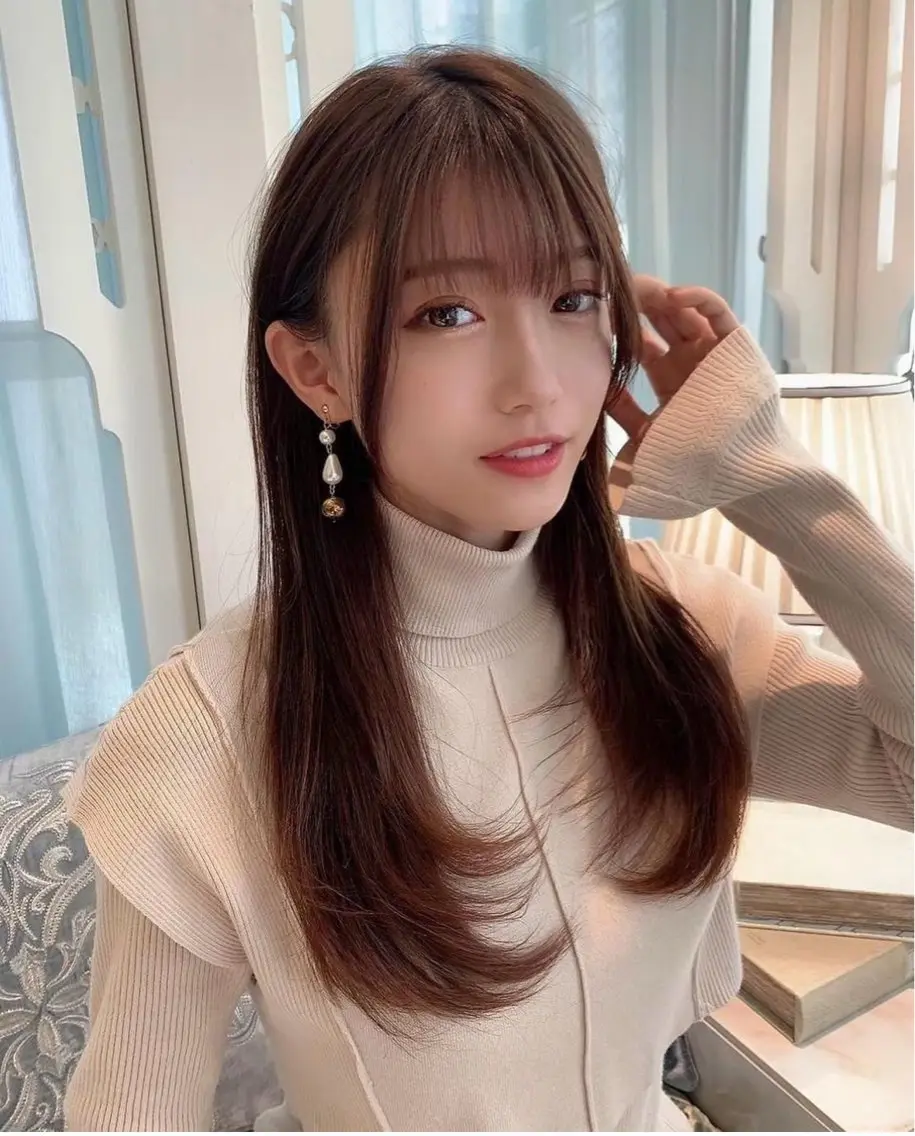 ロング カラー ❤️縮毛矯正❤️ 髪質改善❤️平野実花のヘアスタイル