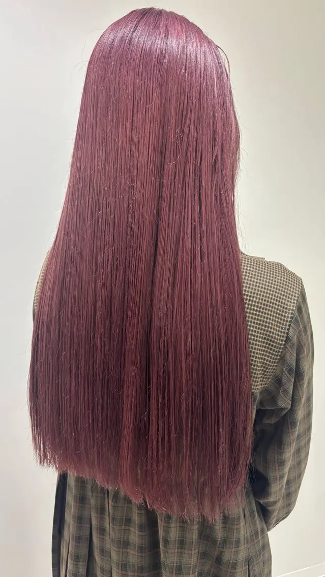 ロング ヘアカラー 🩷ダブルカラー/ 暖色カラー🌟るみのヘアスタイル
