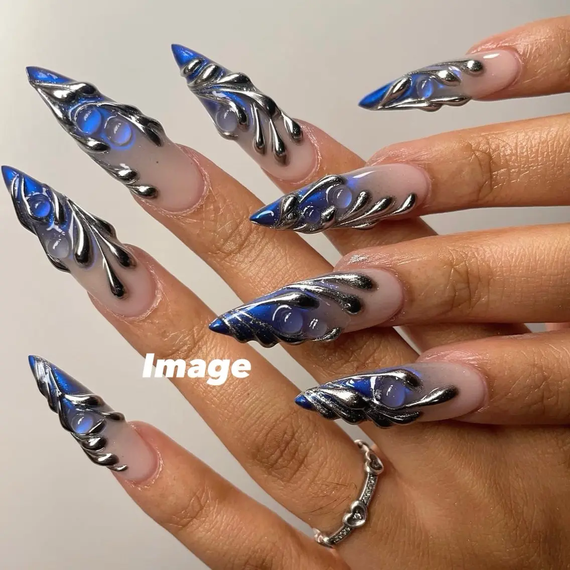 ネイル ロングネイル ハンドネイル Nail salon Euphoriaのネイルデザイン