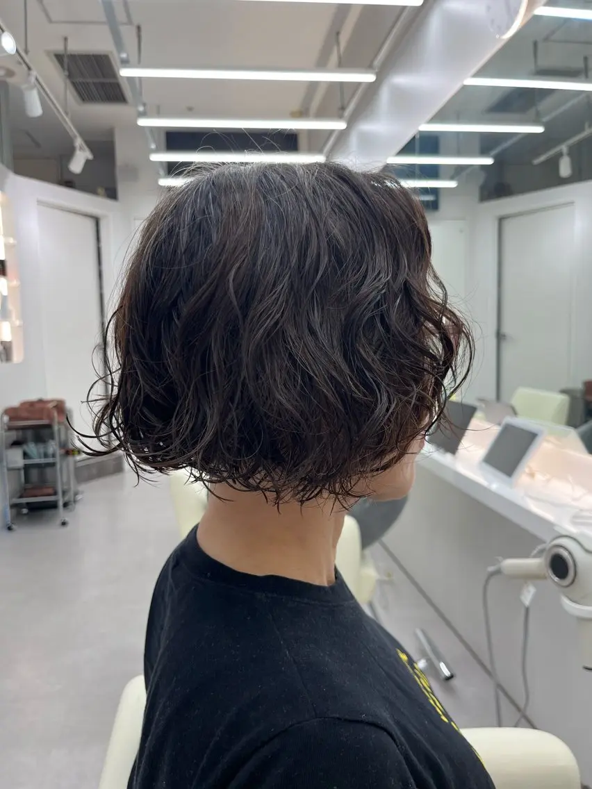 ミディアム カット パーマ ✨🫧ボブショート 募集中🫧✨古川凌大のヘアスタイル