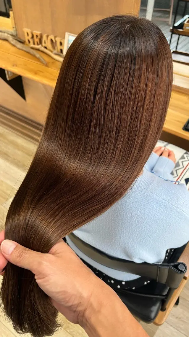 ロング 髪質改善 酸性縮毛矯正　美髪 特化サロン　八百村のヘアスタイル