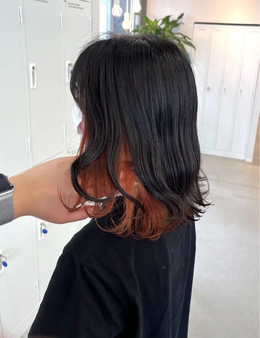ミディアム カラー 河上 あかねのヘアスタイル