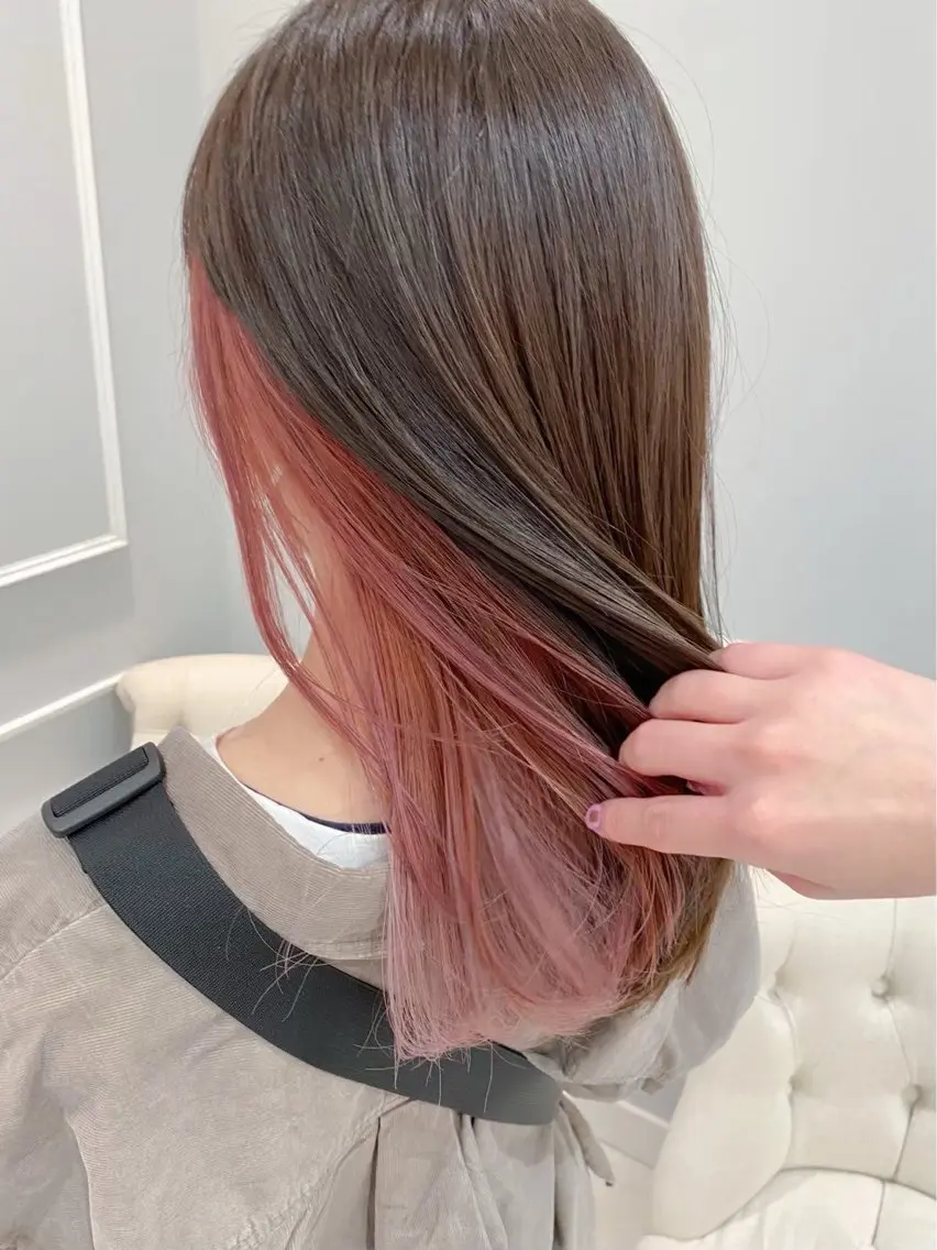ミディアム ヘアカラー 和田ねいろ/ モデル募集中のヘアスタイル