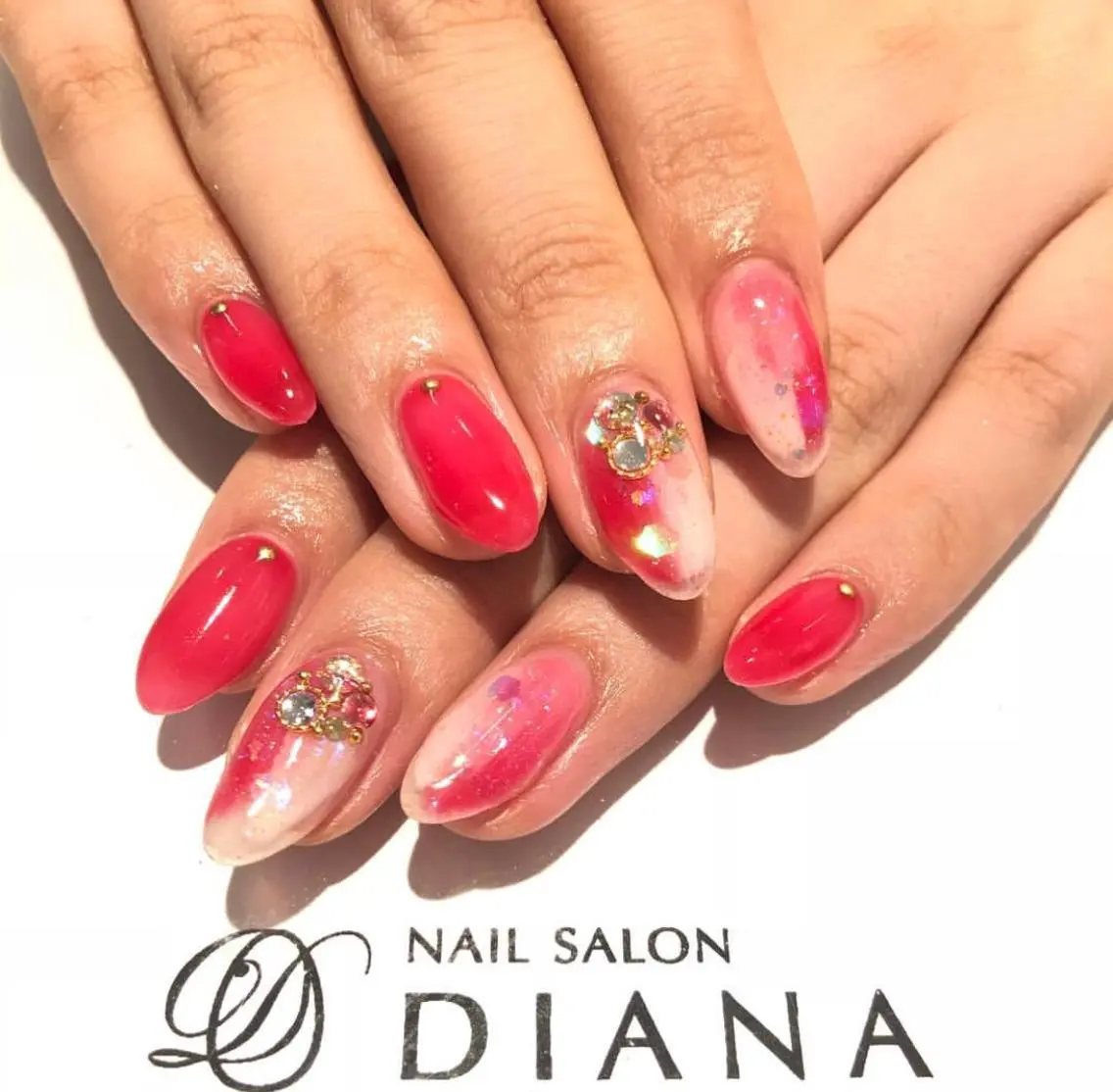 ショート カラー ネイル NAILSALON DIANAのネイルデザイン