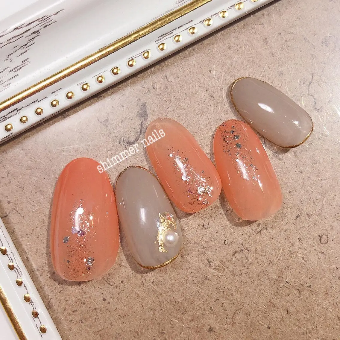 ネイル フットネイル shimmer nailsのネイルデザイン