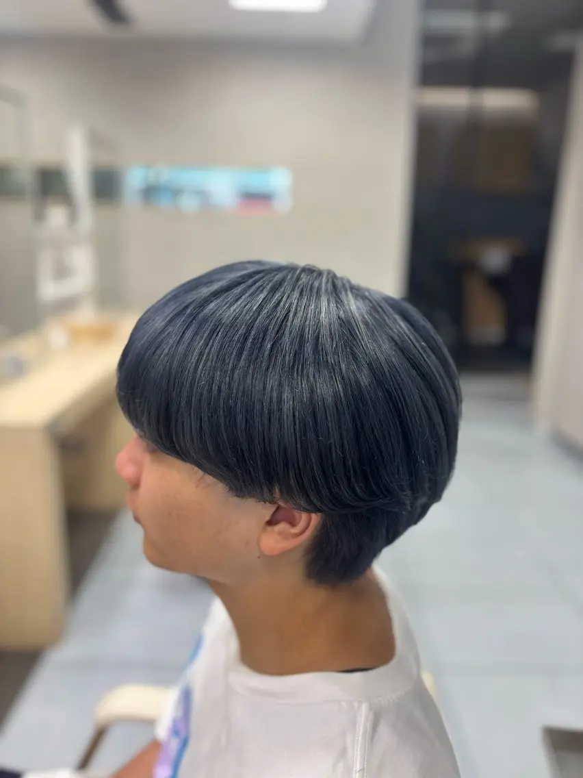 【似合わせ】🫐カット➕ワンカラー🐳🩵(透明感カラー💠)の写真