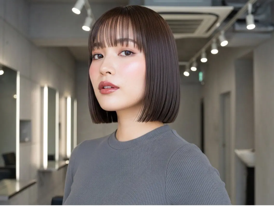 ミディアム 似合わせボブ✖️ 韓国レイヤー✨小関のヘアスタイル