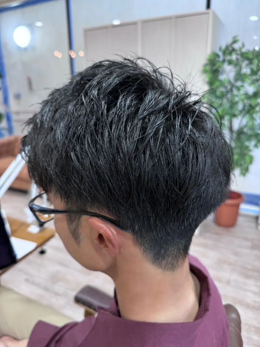 ショート メンズ ビジネス ショートヘア カット トリートメント ヘッドスパ 新越谷noble店長 松本拓也▶◀*.のヘアスタイル