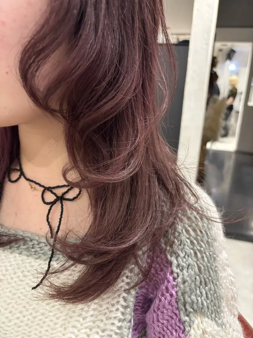 カラー ラベンダーカラー ラベンダーピンク ピンクカラー 【NARVIS】 菅田愛華のヘアスタイル