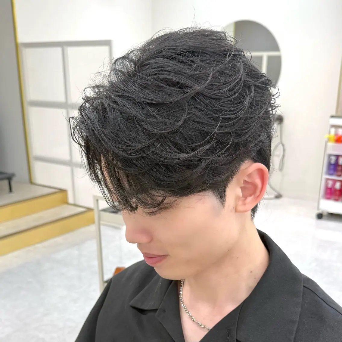メンズ限定特価メニュー【人気No. 1】フェザーパーマor韓国風ニュアンスパーマ🪶の写真